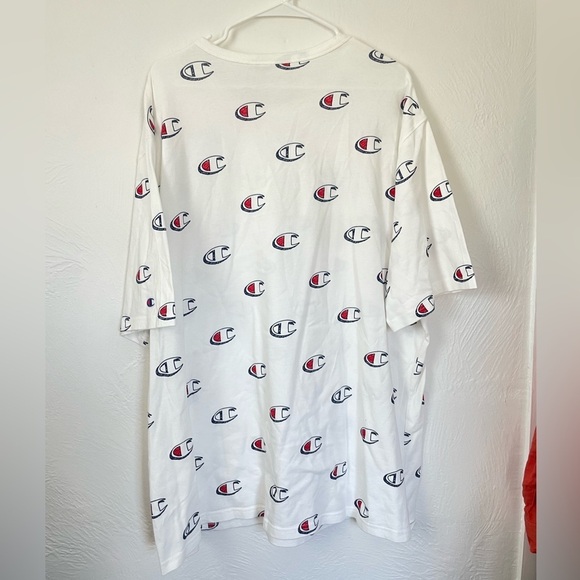 Champions Heritage 3XL All Over C Logo Print White Tee Shirt - Picture 5 of 5